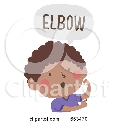 Kid Boy Naming Body Parts Elbow Illustration by BNP Design Studio