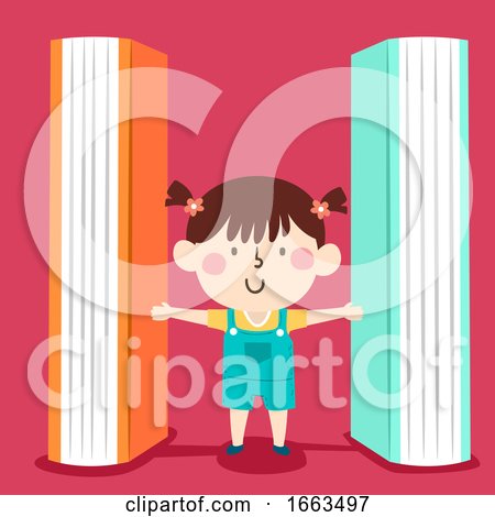 Kid Girl Early Math Space Illustration by BNP Design Studio