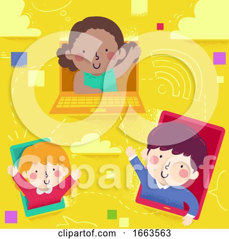 Kids Connection Gadgets Illustration by BNP Design Studio