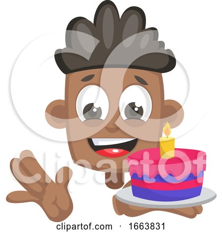 Boy with Birthday Cake by Morphart Creations