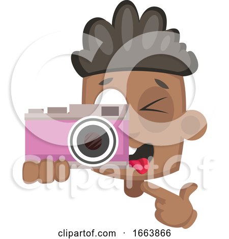 Boy with Pink Camera by Morphart Creations