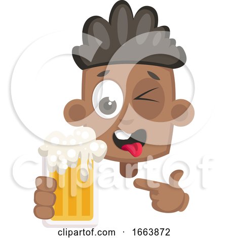 Boy with Beer by Morphart Creations