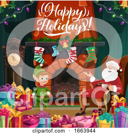 Happy Holidays Greeting by Vector Tradition SM