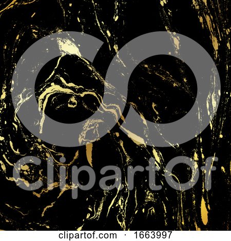 Black and Gold Marble Texture Background by KJ Pargeter