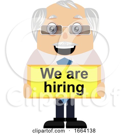 Old Business Man Is Hiring by Morphart Creations