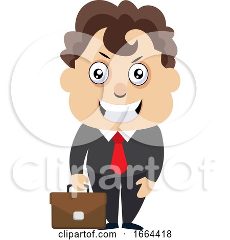 Young Business Man with Suitcase by Morphart Creations