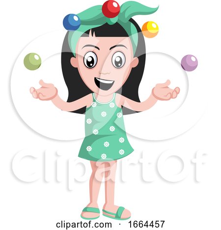 Girl Juggling by Morphart Creations