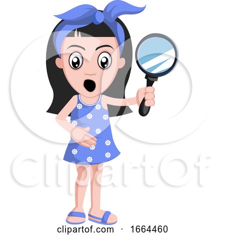 Girl with Magnifying Glass by Morphart Creations