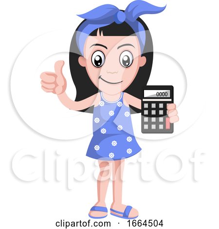 Girl with Calculator by Morphart Creations