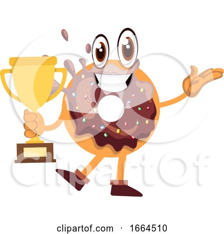 Donut with Trophy by Morphart Creations