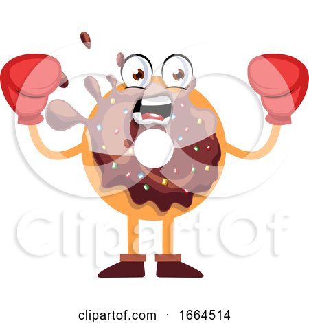 Donut with Boxing Gloves by Morphart Creations