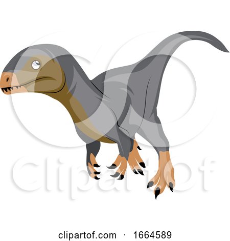 Brown Grey Dinosour by Morphart Creations