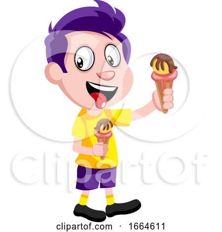 Boy with Ice Cream by Morphart Creations
