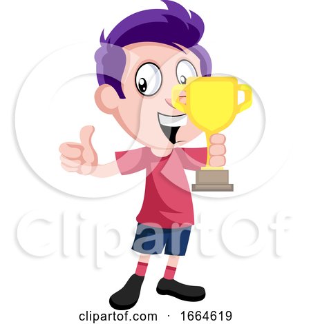 Boy with Trophy by Morphart Creations