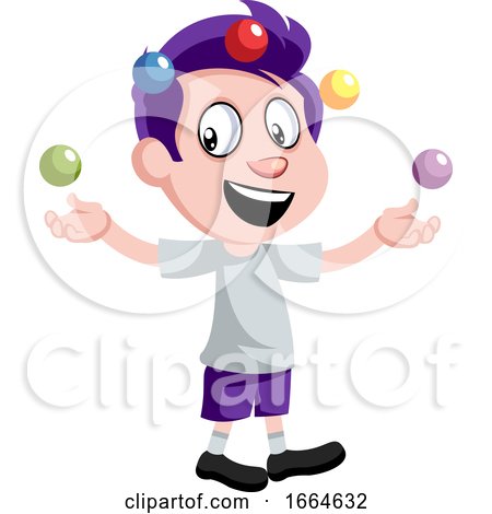 Boy Juggling by Morphart Creations