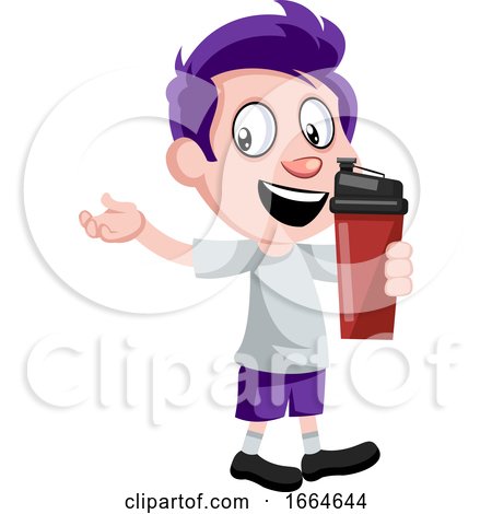 Boy with Thermos by Morphart Creations