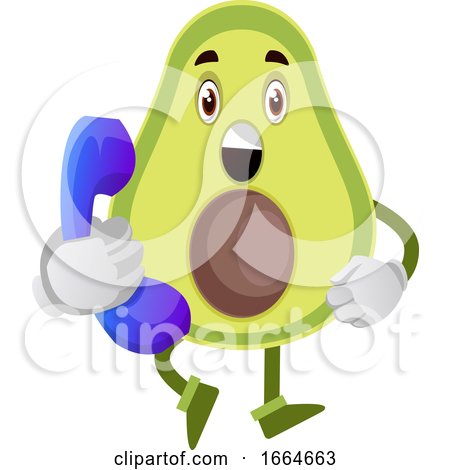Avocado with Telephone by Morphart Creations
