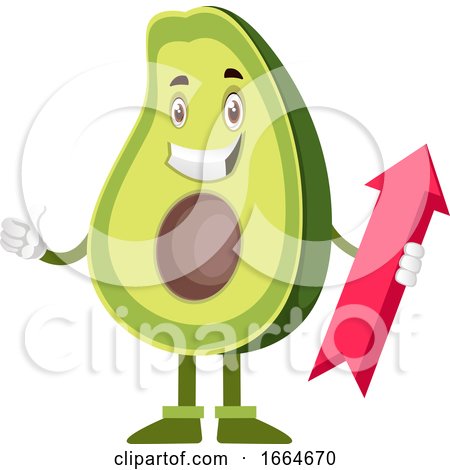Avocado with Arrow Sign by Morphart Creations