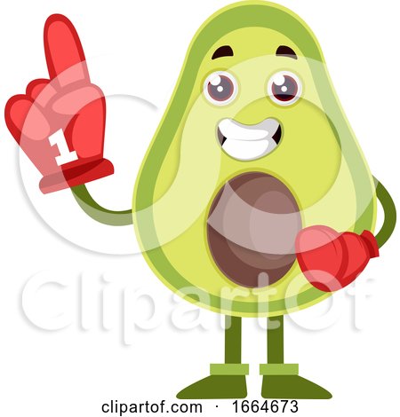 Avocado with Big Glove by Morphart Creations