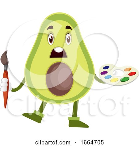 Avocado with Color Palette by Morphart Creations