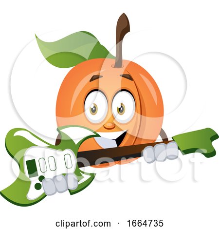 Apricot Playing Guitar by Morphart Creations