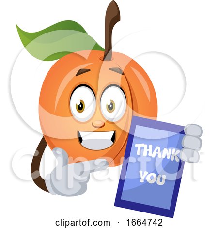 Apricot with Thank You Sign by Morphart Creations