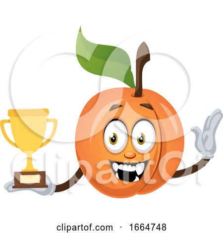 Apricot Holding Trophy by Morphart Creations