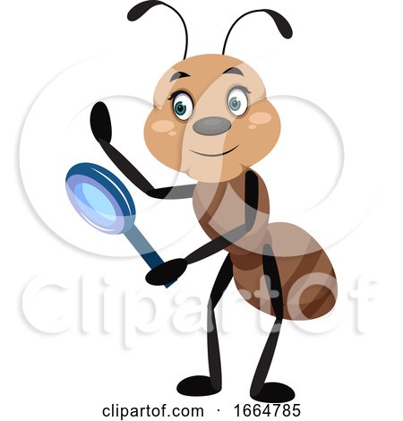Ant with Magnifying Tool by Morphart Creations