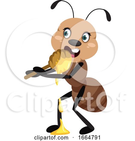 Ant Eating Honey by Morphart Creations