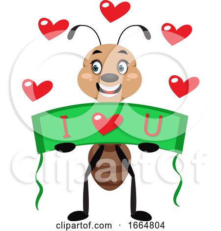 Ant in Love by Morphart Creations