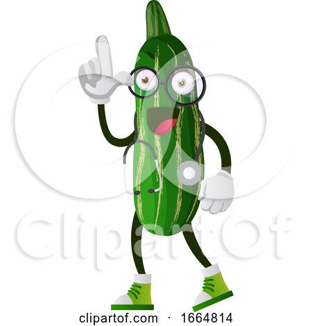 Cucumber with Stethoscope by Morphart Creations