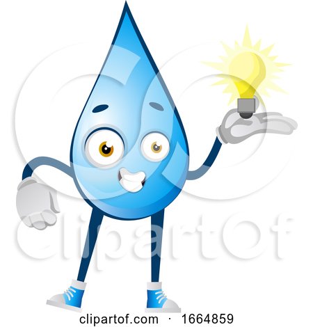 Water Drop with Lightbulb by Morphart Creations