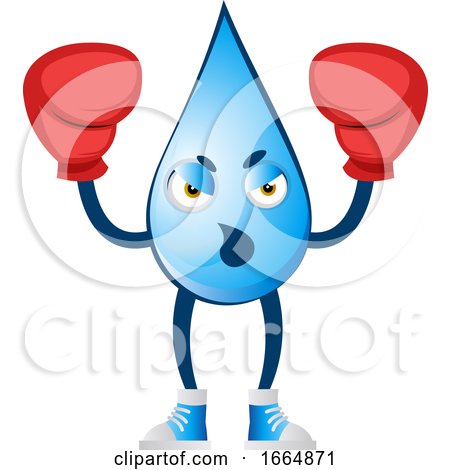 Water Drop with Boxing Gloves by Morphart Creations