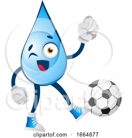 Water Drop with Football by Morphart Creations