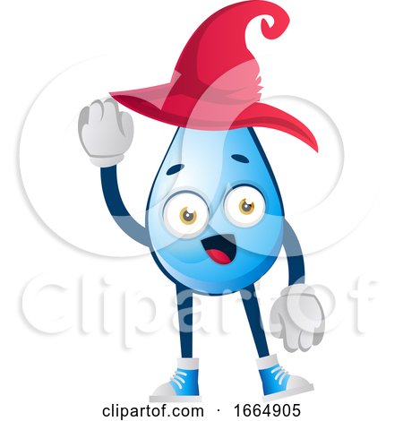 Water Drop with Red Hat by Morphart Creations
