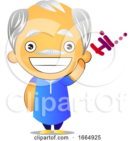 Old Man Saying Hi by Morphart Creations