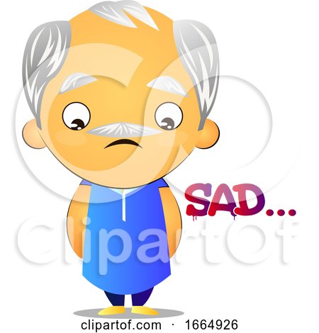 Old Man Feeling Sad by Morphart Creations