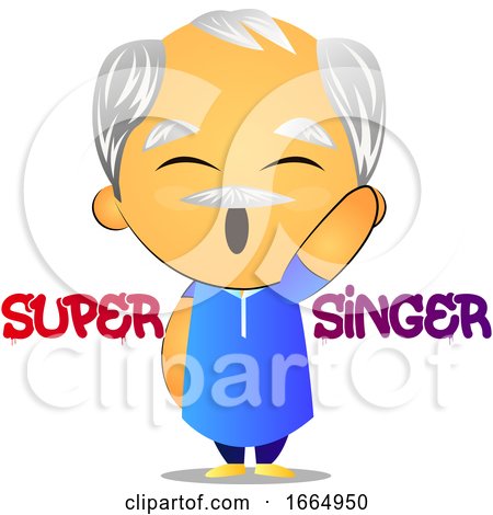 Old Man Super Singer by Morphart Creations