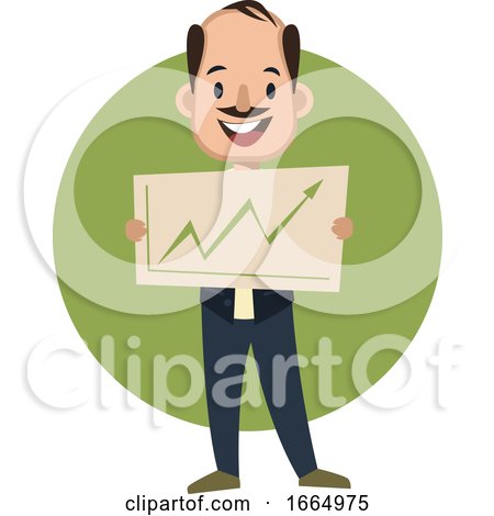 Man Holding Analytic Sign by Morphart Creations