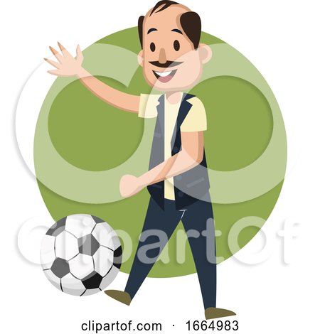Man Playing Football by Morphart Creations
