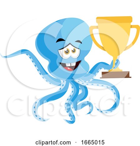 Octopus with Trophy by Morphart Creations