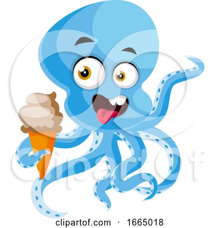 Octopus Eating Ice Cream by Morphart Creations