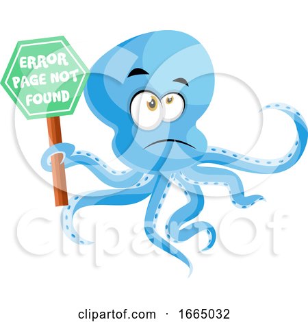 Octopus with 404 Error by Morphart Creations