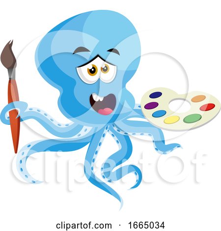 Octopus with Color Palette by Morphart Creations
