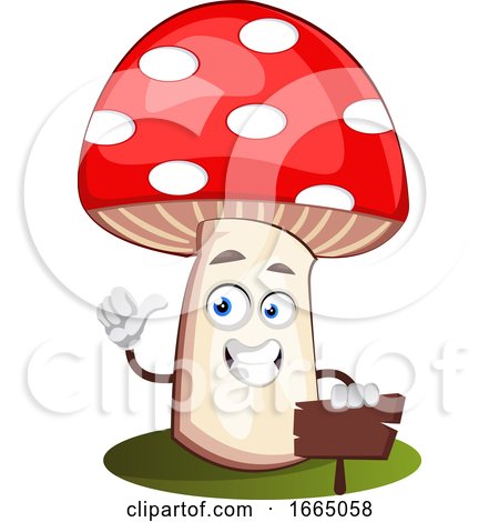 Mushroom with Sign by Morphart Creations