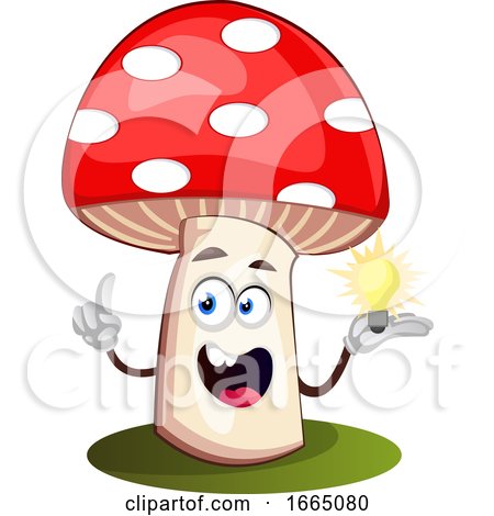 Mushroom with Lighting Bulb by Morphart Creations