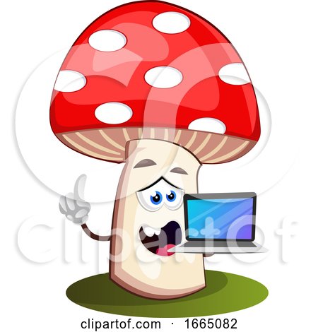 Mushroom with Laptop by Morphart Creations