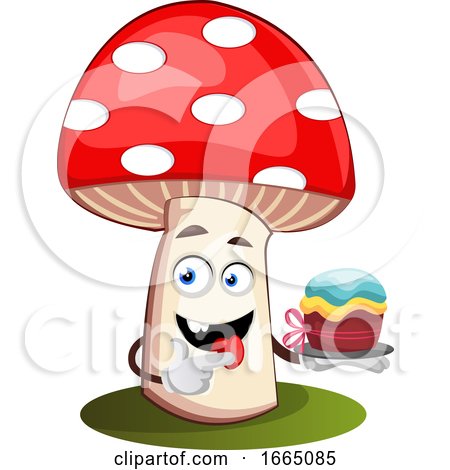Mushroom with Cake by Morphart Creations