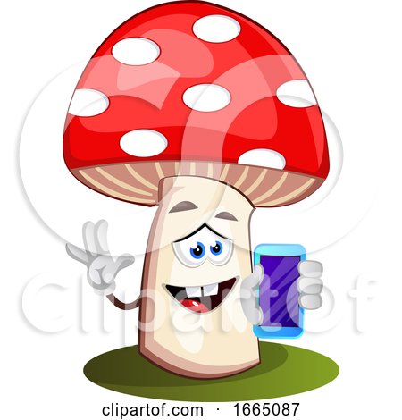 Mushroom with Cellphone by Morphart Creations