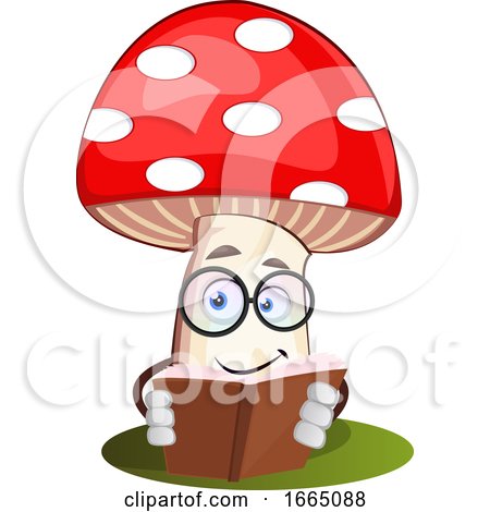Mushroom Reading Book by Morphart Creations
